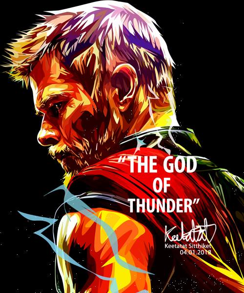 Pop Art Wall Decoration Drawing Thor Toys Wonderland